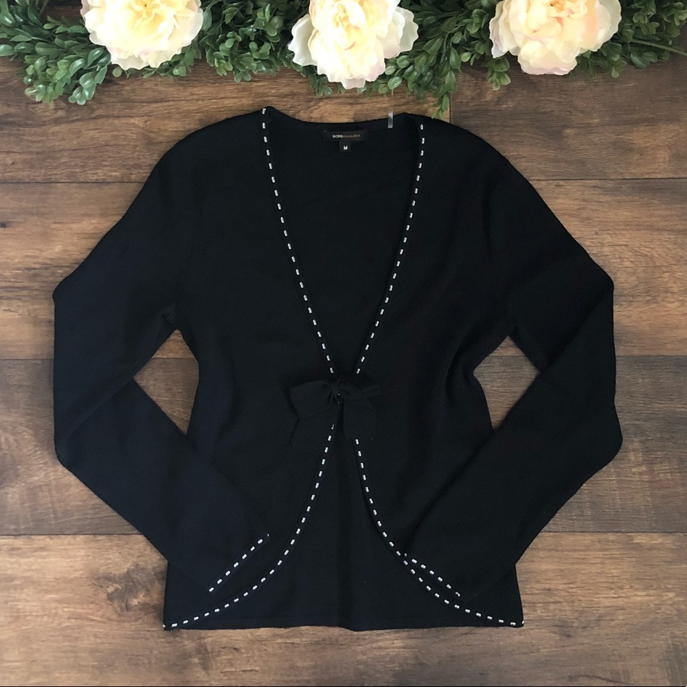 BCBG black cardigan size M